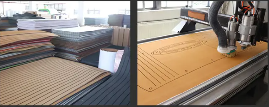 Eva Foam Faux Teak Decking Sheet